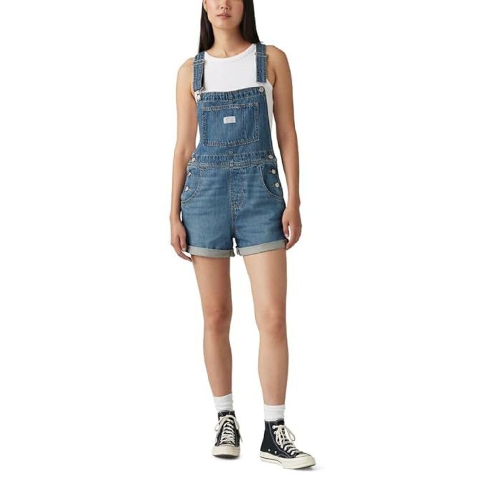 Levi's Women's Rompers & Jumpsuits Vintage Shortall - Blue Denim M
